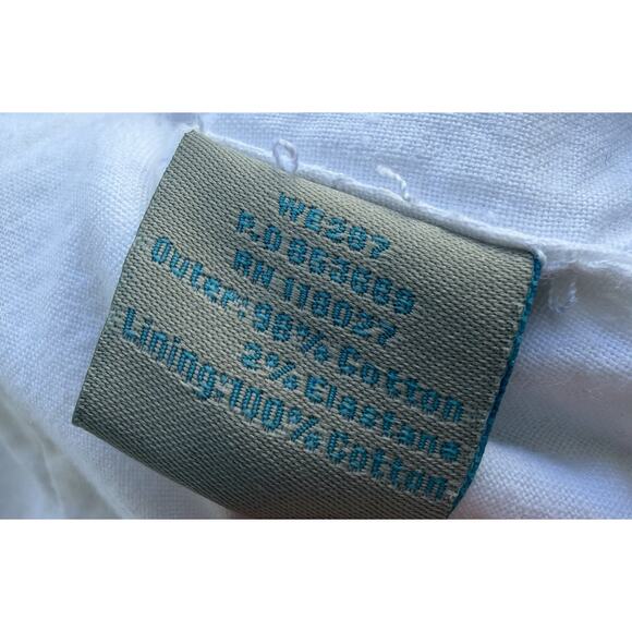 Boden Womens White Denim Trucker Jean Jacket Medium Classic Small Preppy 90s - Picture 6 of 7